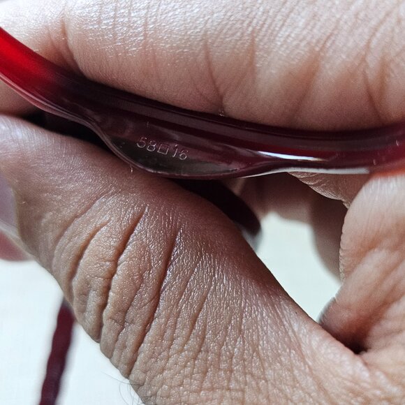 Elle Women Eyeglasses EL14917 RD Burgundy Semi Oval Frames 58-16-140 - Picture 13 of 16